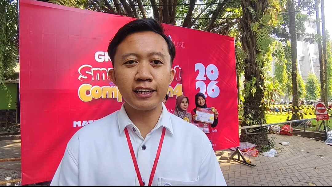 Ketua Pelaksana Smart Student Competition (SSC) ke-4 Tahun 2026, Richi Danu Ardian, S.T., saat memberikan keterangan kepada wartawan (Foto : Redaksi)