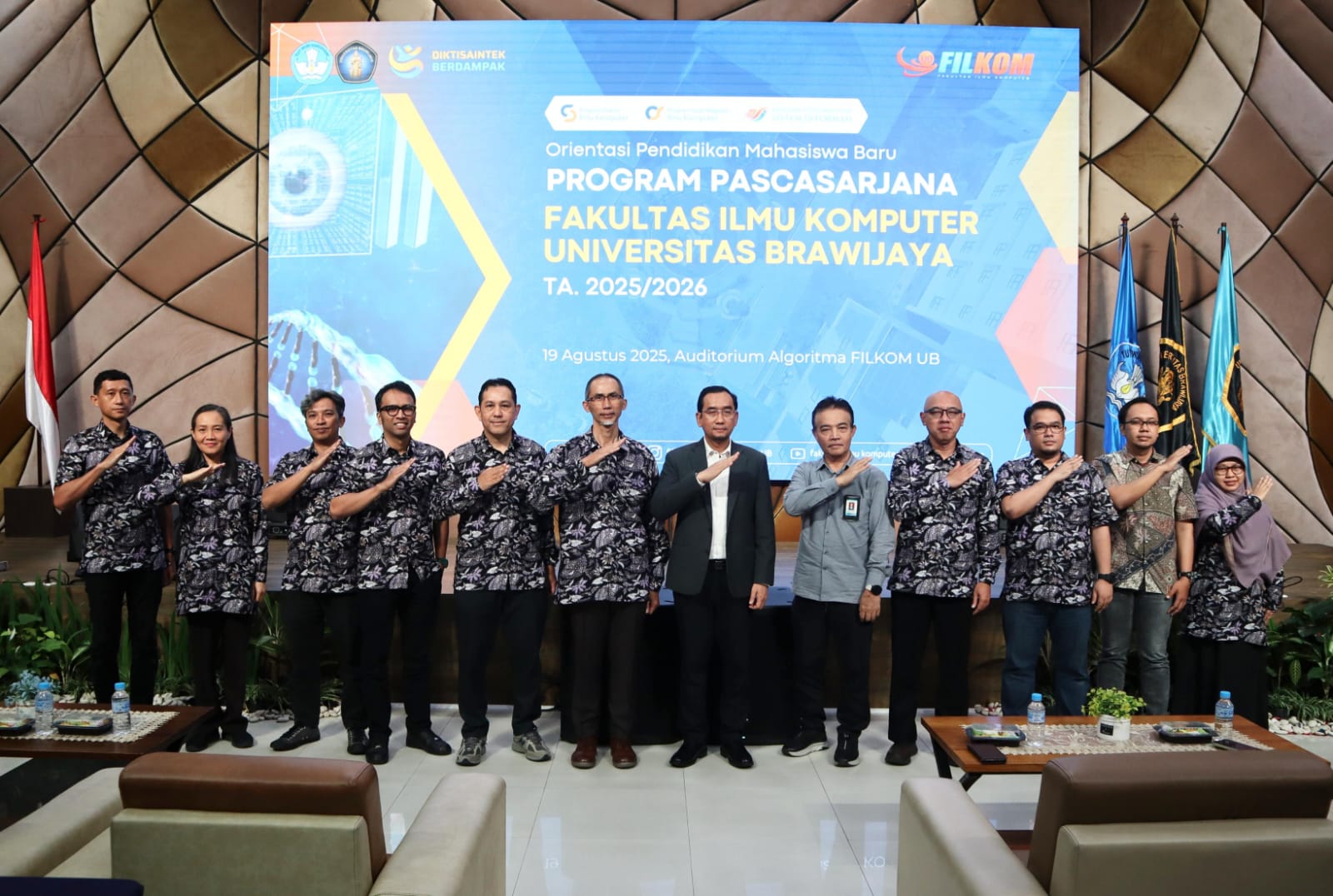 Rektor UB dan Dekan Filkom Berikan Semangat Bagi Peserta Ordik Pascasarjana 2025/2026
