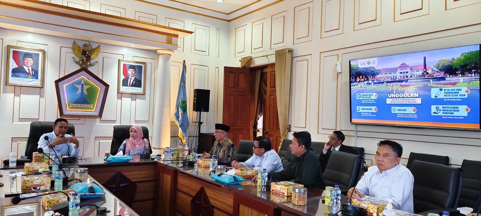 Audiensi Wali Kota Malang Bersama Dewan Pendidikan dan Rektorat UIN Malang Dari Budaya Tulis Hingga KKN Tematik